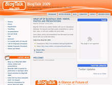 Tablet Screenshot of 2009.blogtalk.net
